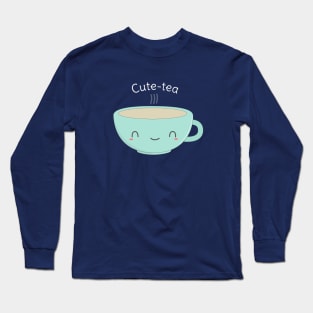 Kawaii Tea Pun T-Shirt Long Sleeve T-Shirt